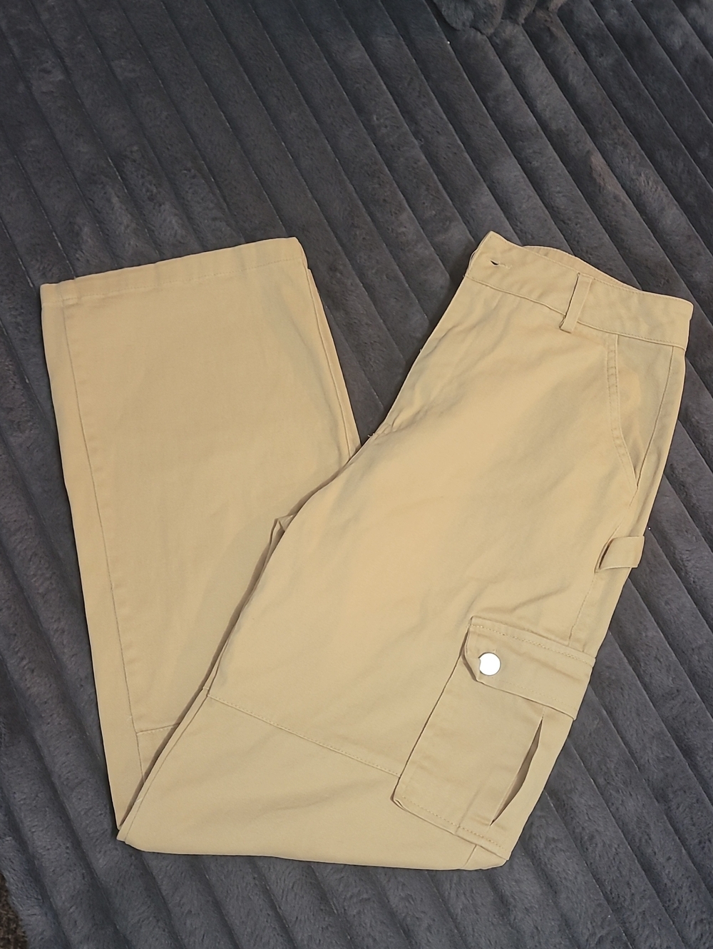 Women's Tan Cargo Pants - Casual Lightweight  Workwear Style